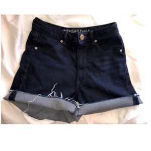 Dark denim shorts